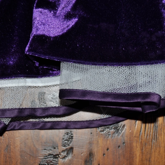 RARE, TOO! Girl's Purple Velvet Holiday Dress - Picture 4 of 5